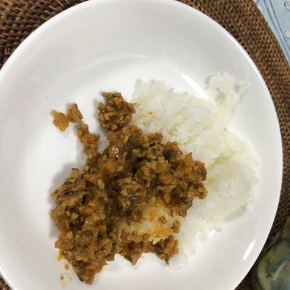 水分を適度に含んだドライカレーで、食べやすかったです！